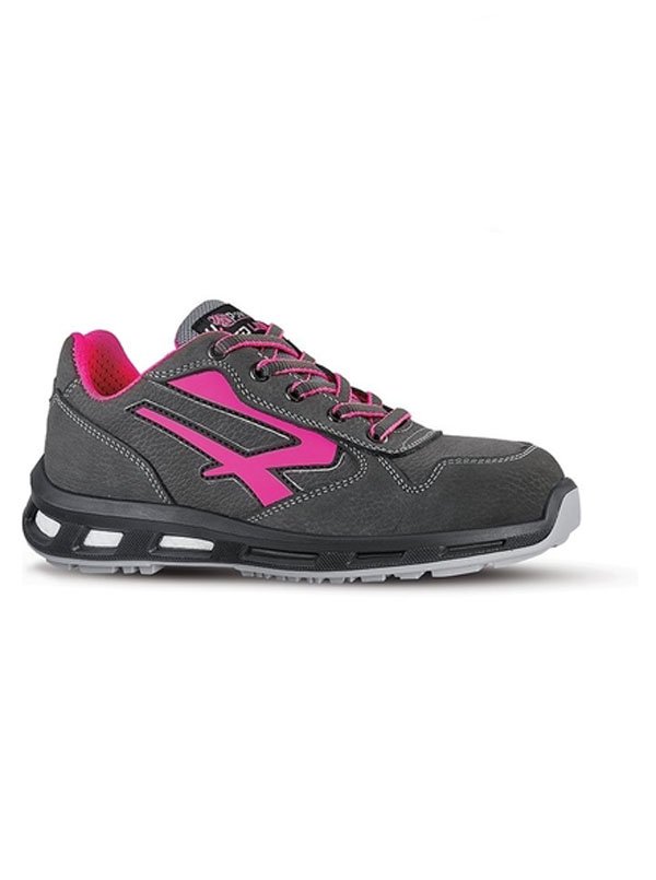 Scarpe-antinfortunistiche-basse Scarpe antinfortunistiche grigio e rosa